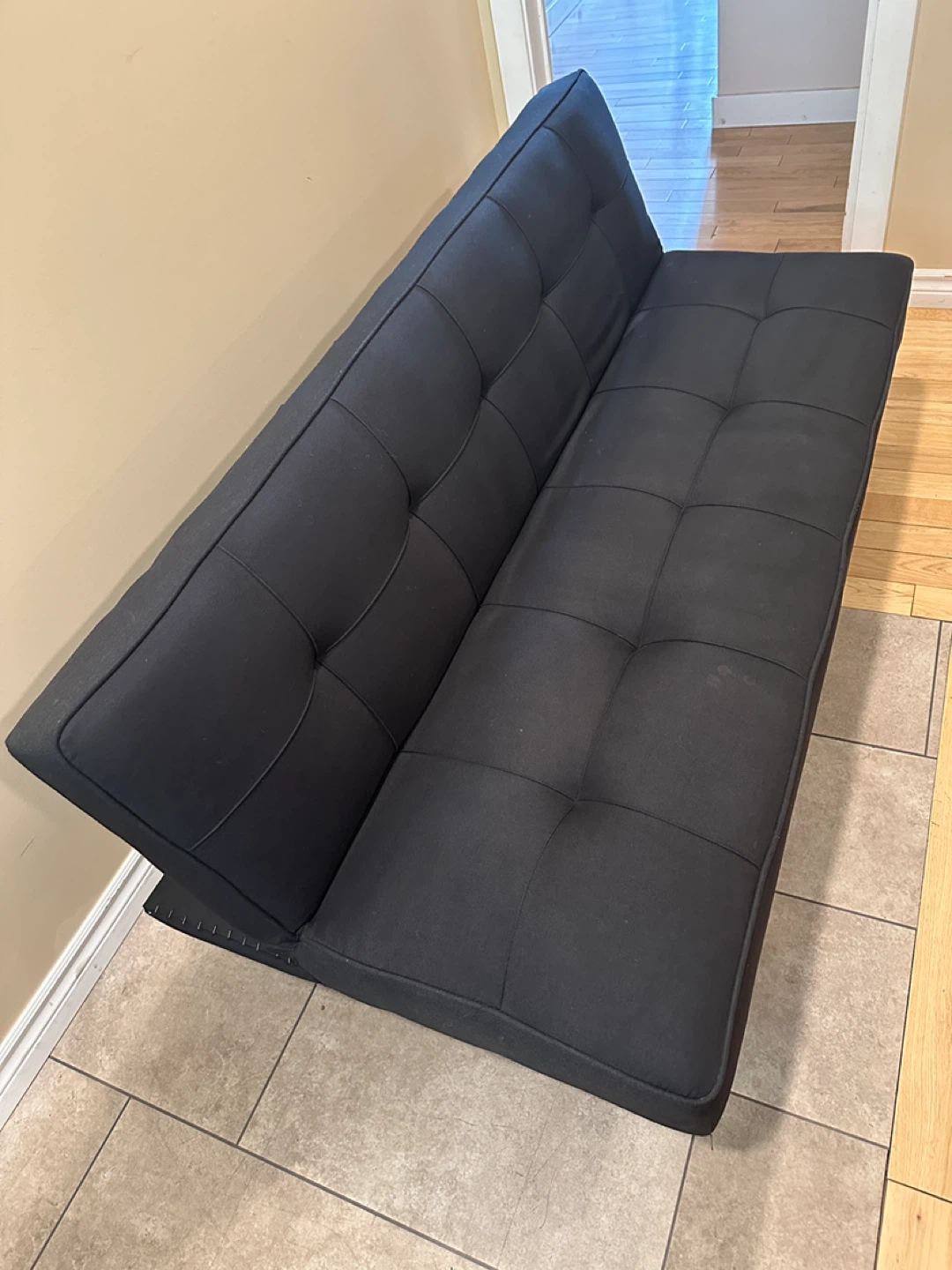 Black Serta Convertible Futon Sofa Bed (CAN DELIVER) - photo 5