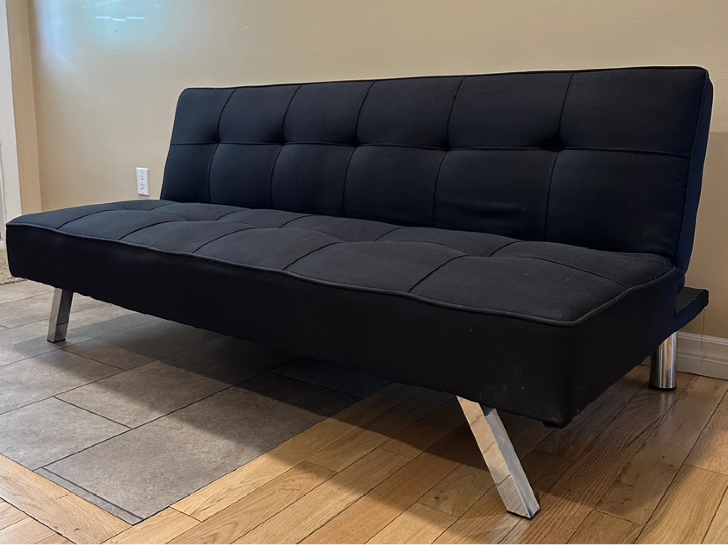 Black Serta Convertible Futon Sofa Bed (CAN DELIVER) - photo 3
