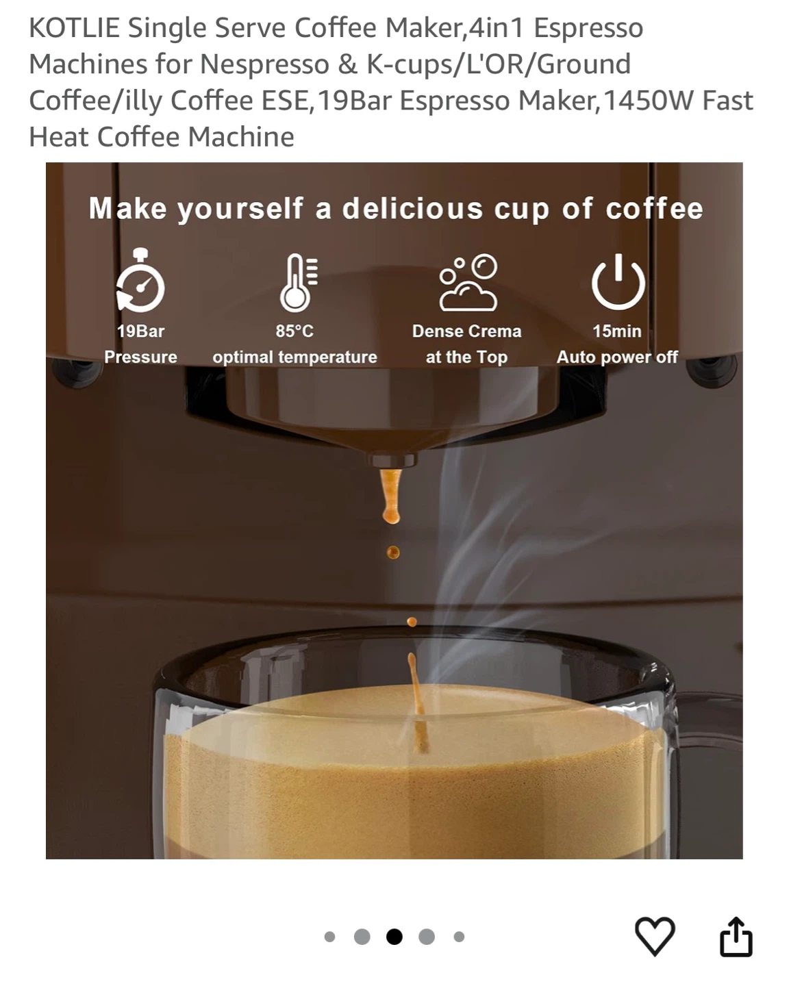 KOTLIE 4-in-1 Single Serve Coffee Maker - photo 3
