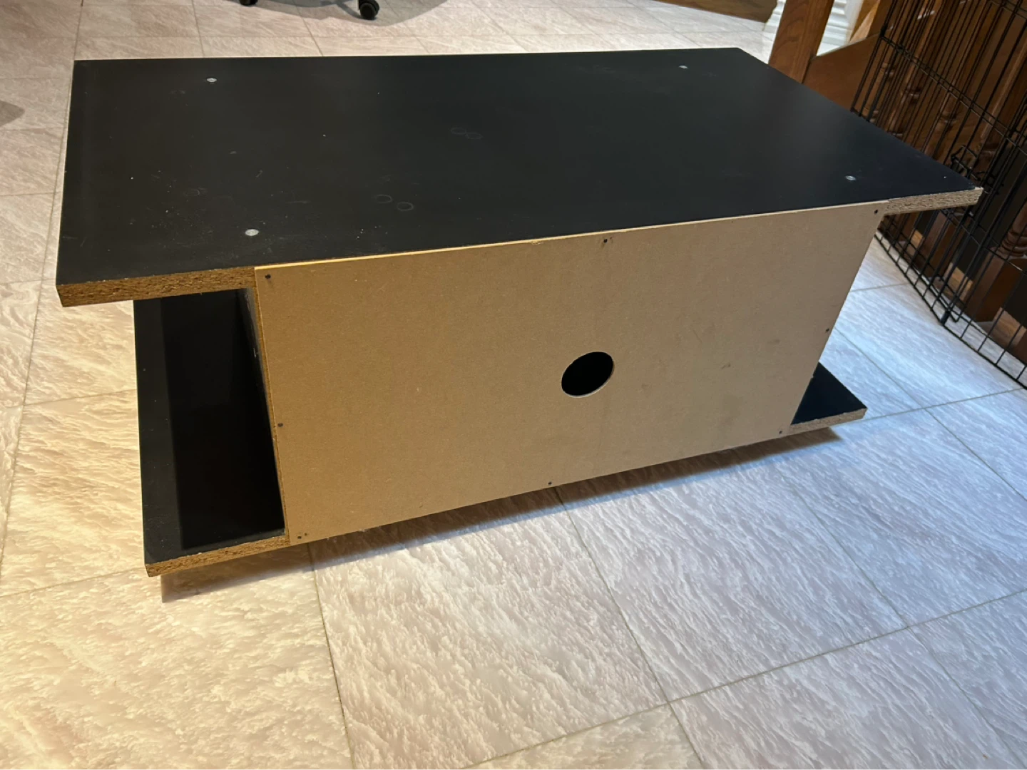 Black Entertainment Unit / Coffee Table - photo 2