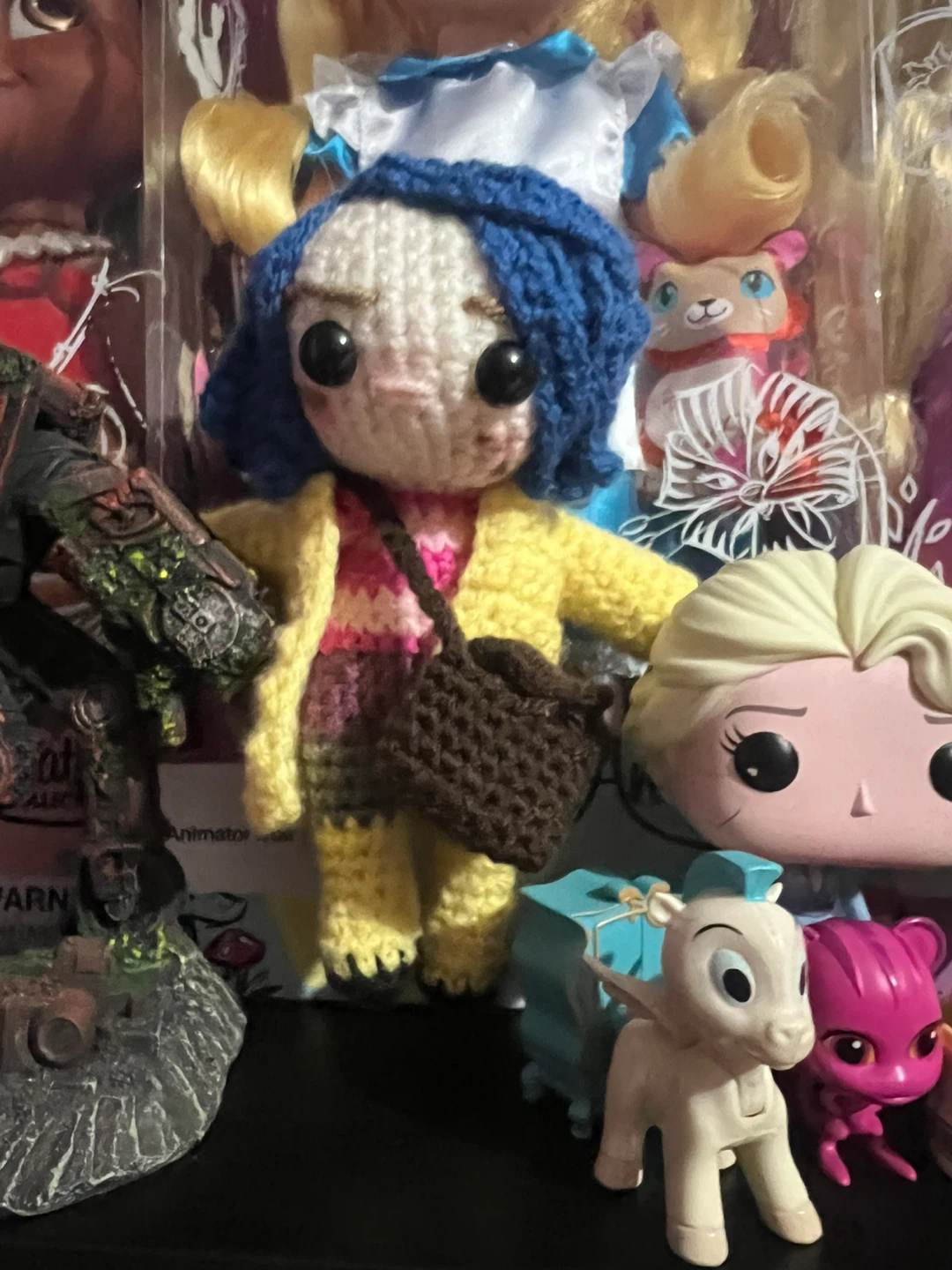 Handmade Coraline Crochet Doll ⚽