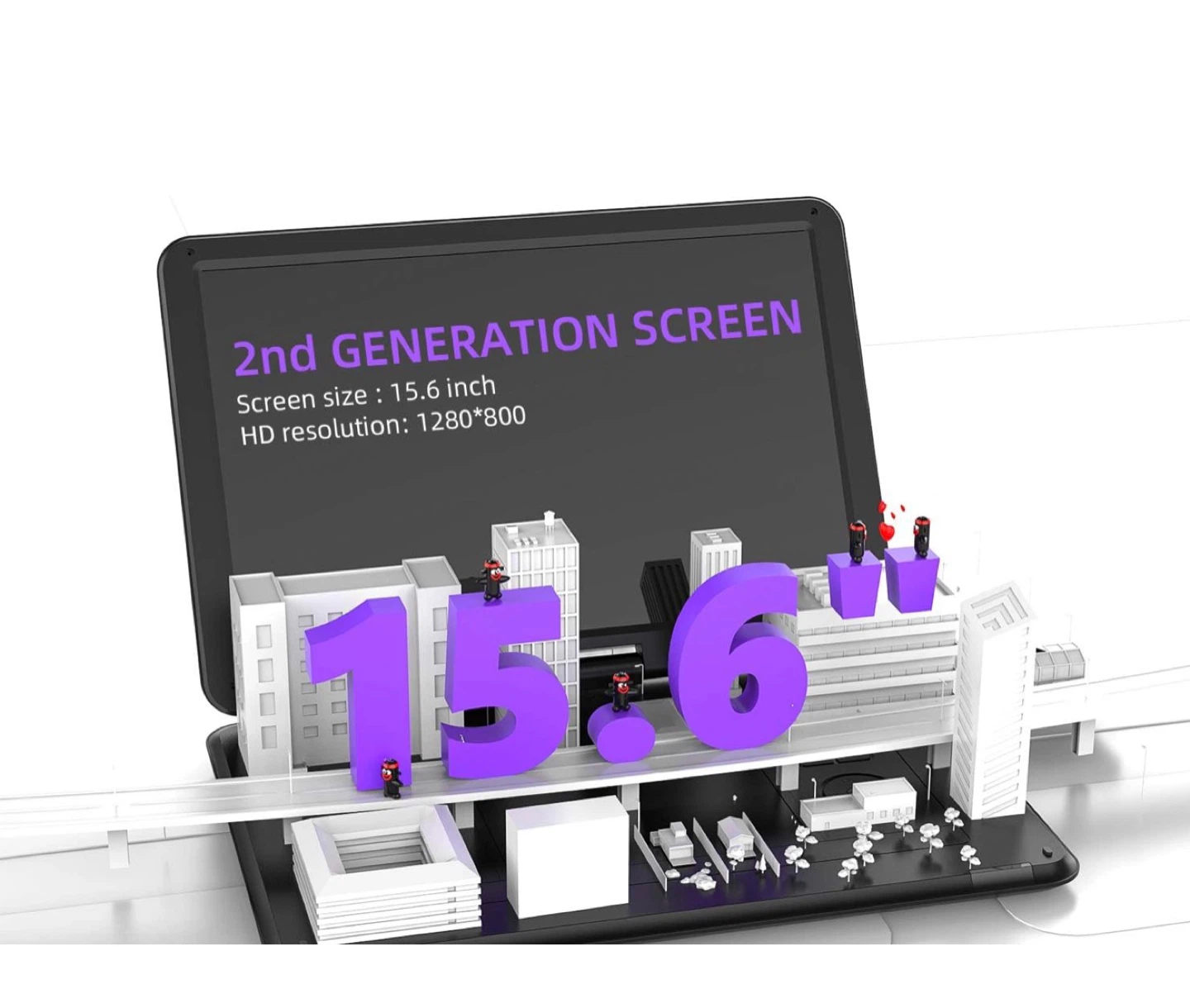 BOIFUN 17.9" Portable DVD Player with 15.6" HD Screen PD7 - photo 2
