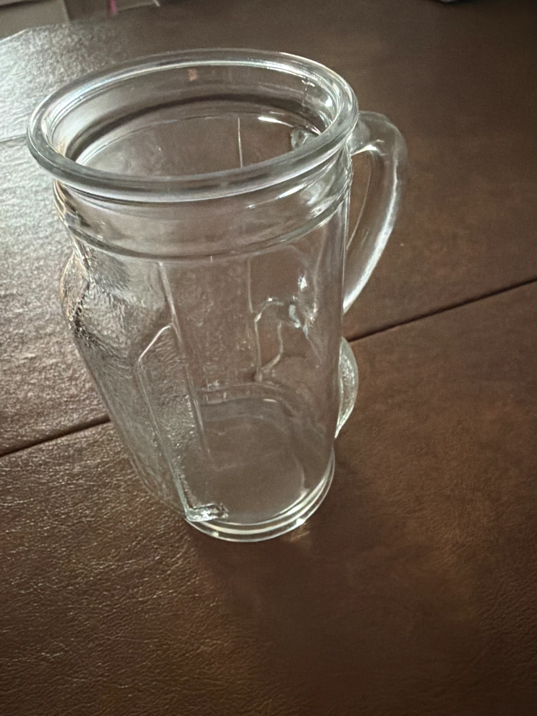 Clear Glass golf bag jar with Handle
