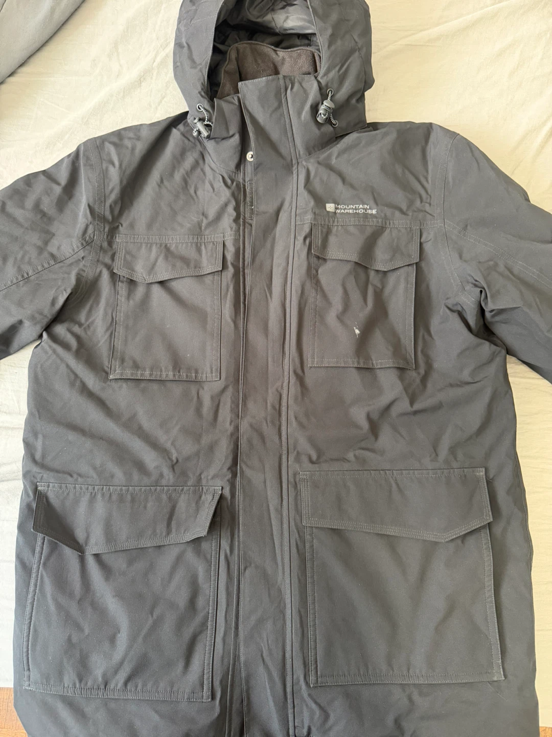 Mountain Warehouse Black Down Filled Waterproof Jacket