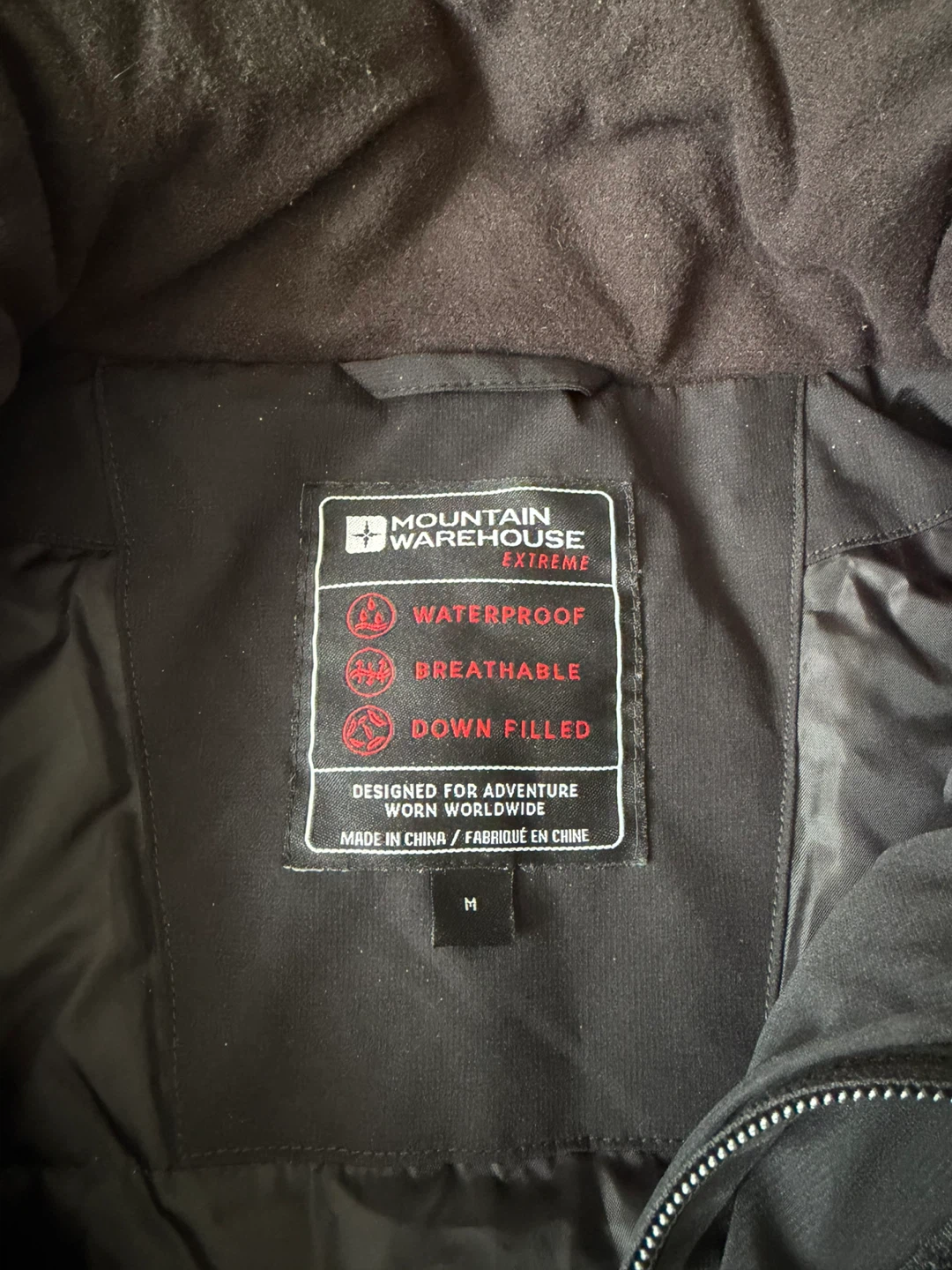 Mountain Warehouse Black Down Filled Waterproof Jacket - photo 4