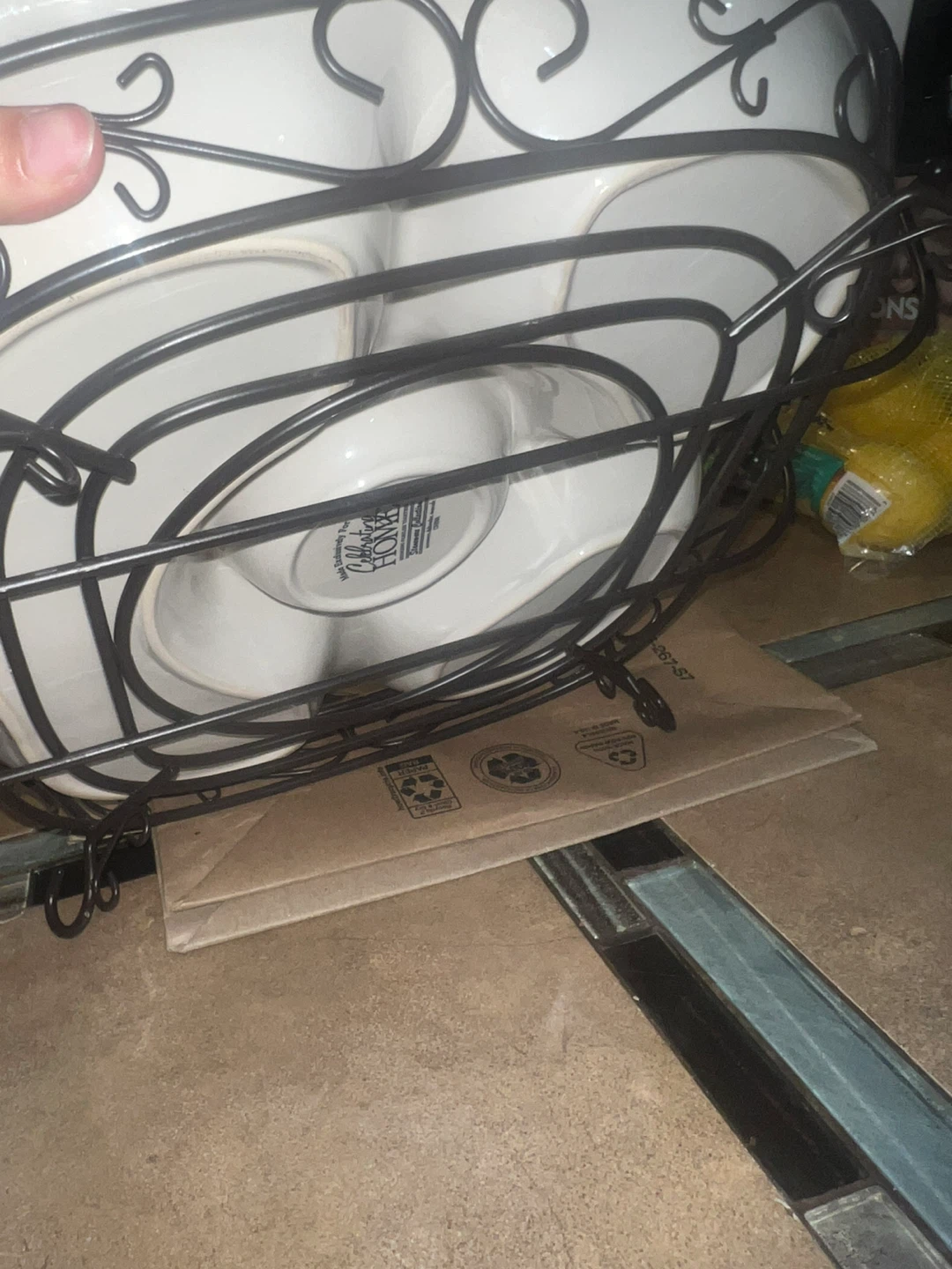 White Appetizer Tray with Stand ⚽ - photo 3