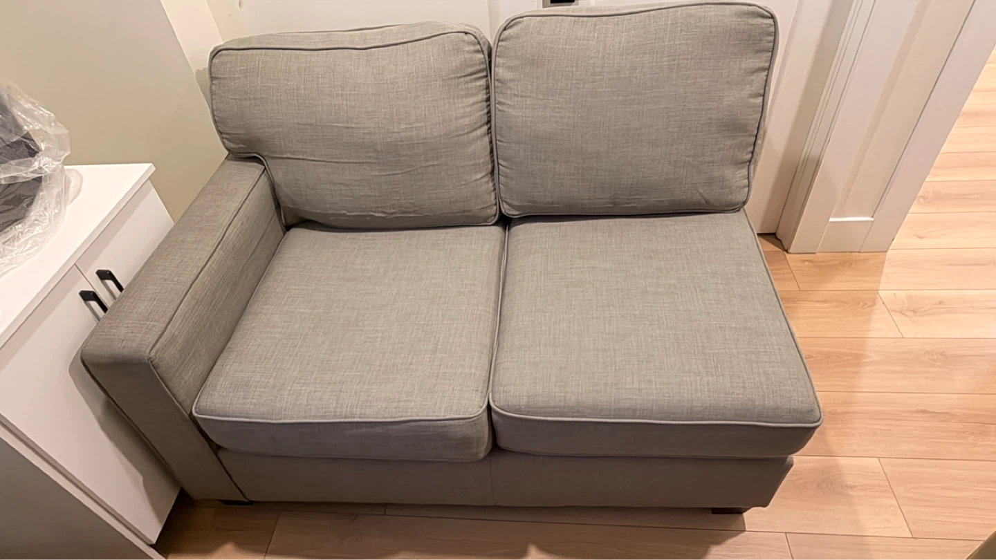Bought from Briks new Light Gray Fabric 2seats Sofa