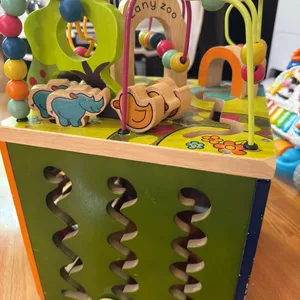 Zany Zoo Wooden Activity Cube