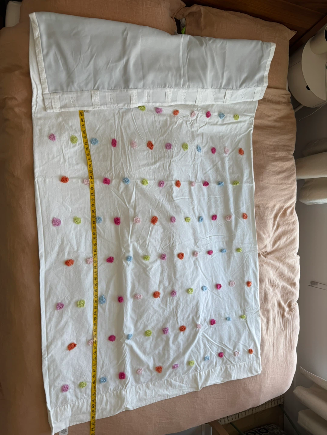 Pottery Barn Bright Pom Pom Blackout Curtain Panel