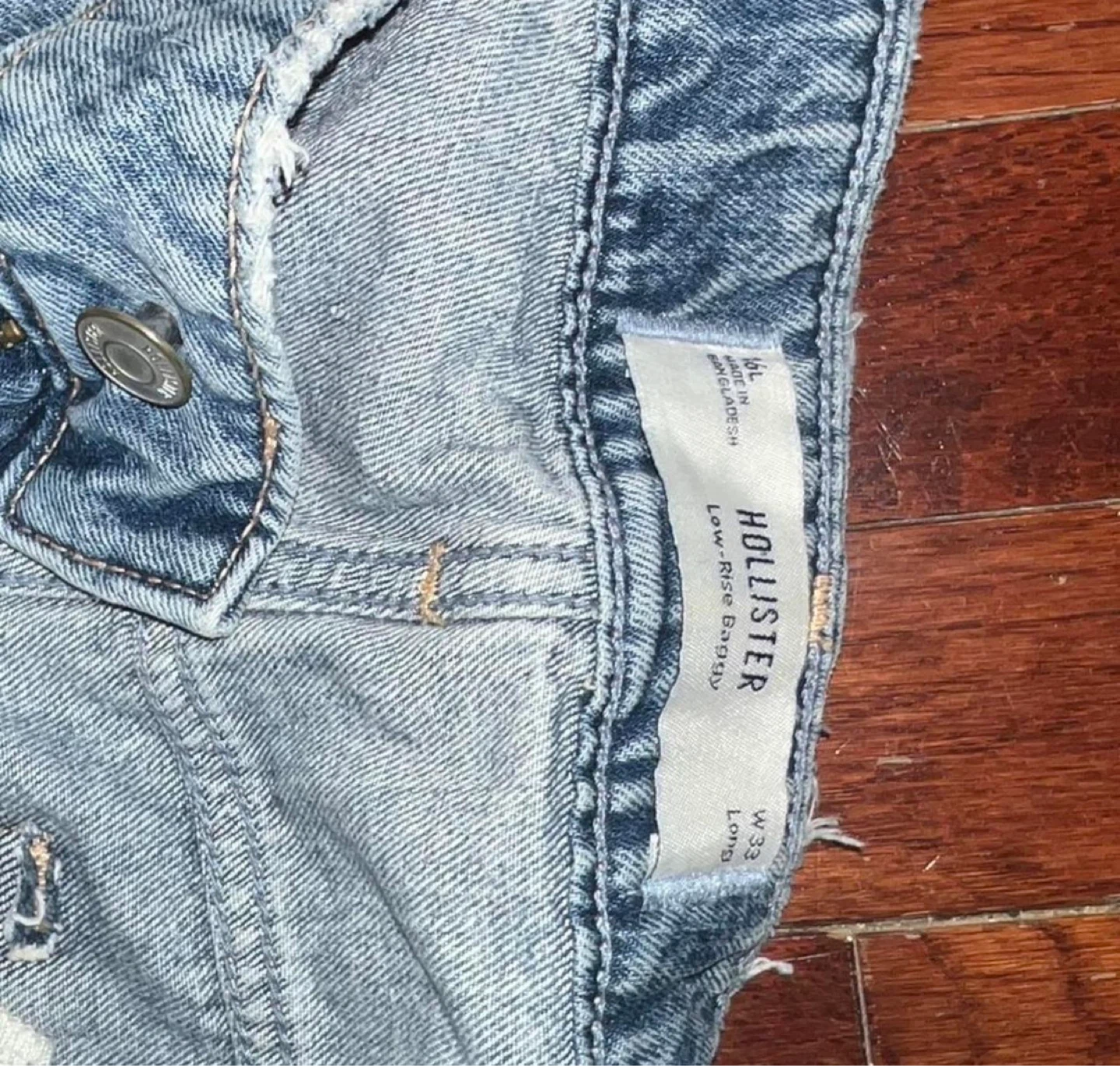 Hollister Low Rise Baggy Jeans - W33 L - photo 2