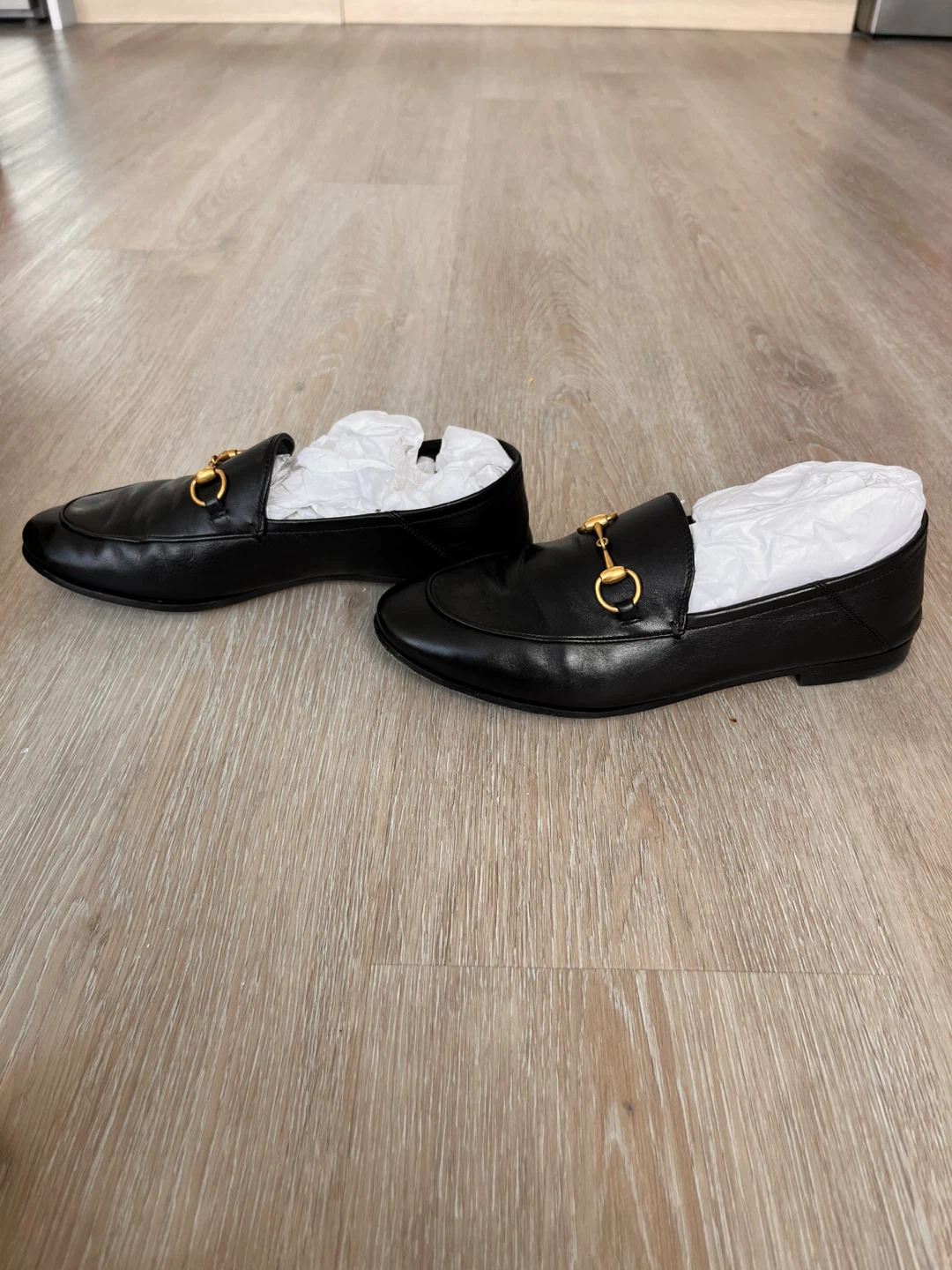 Gucci Black Leather Horsebit Loafers - photo 2