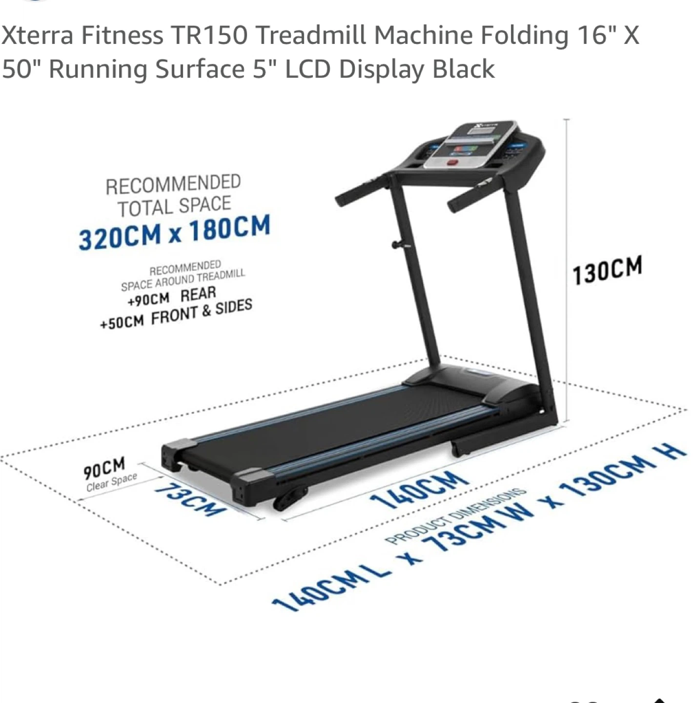 Xterra TR150 Treadmill Machine - photo 4