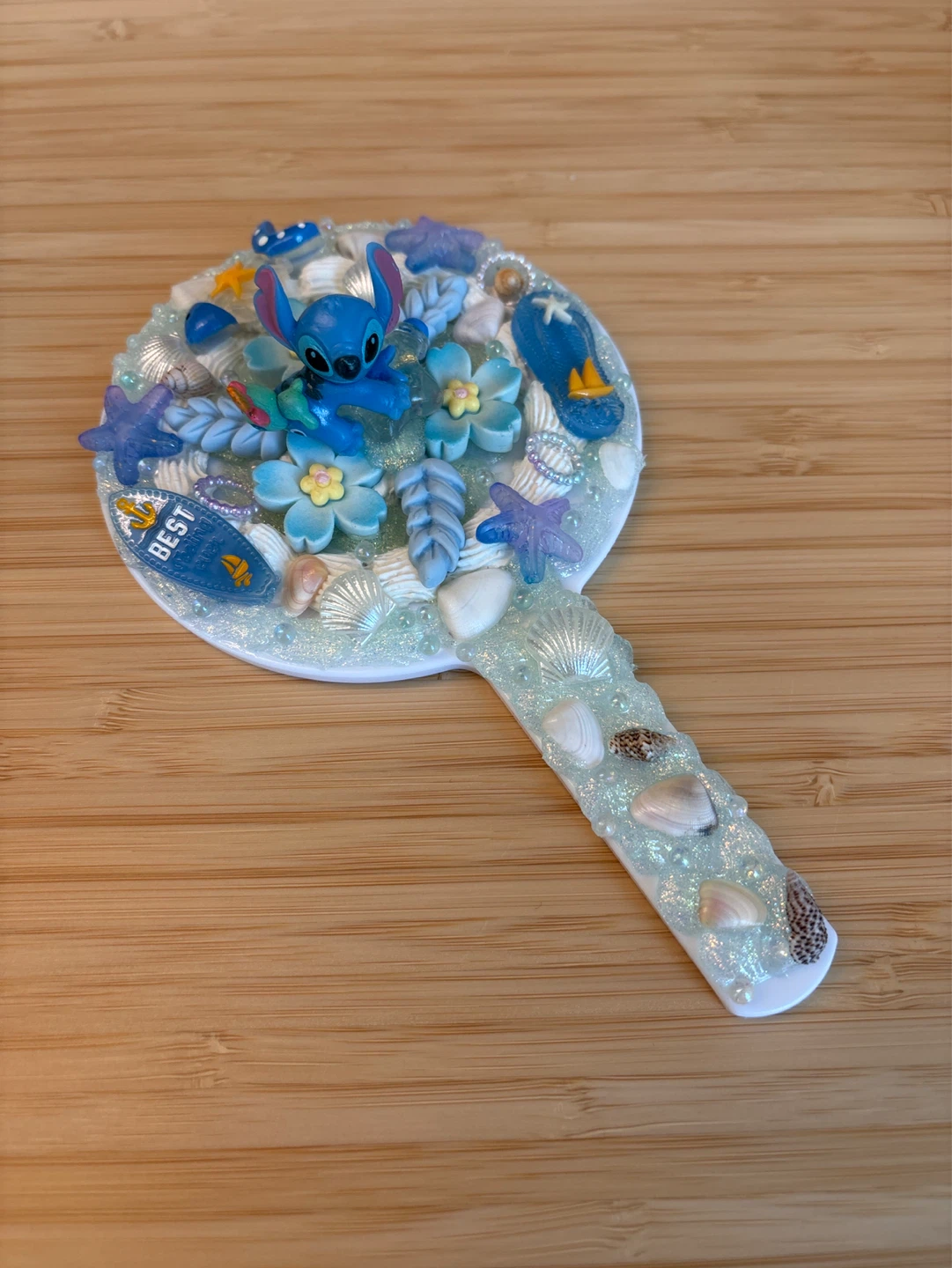 Disney Stitch Beach Themed Hand Mirror⚽