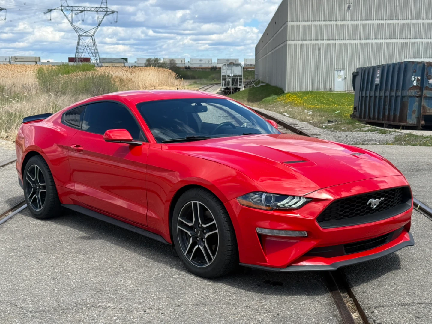 Red Ford Mustang Coupe