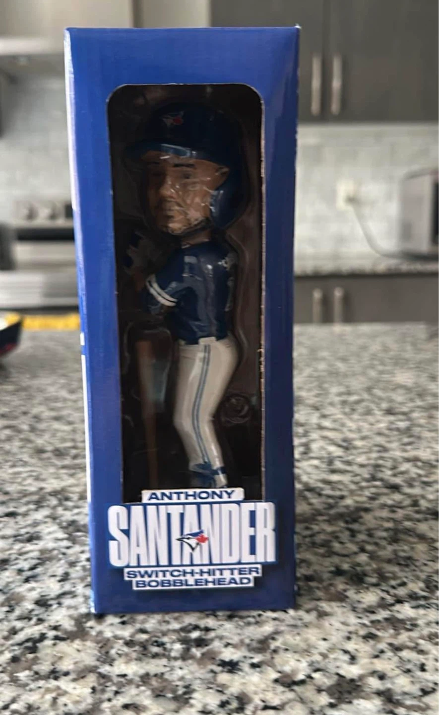 Anthony Santander Switch-Hitter Blue Jays Bobblehead Figurine - photo 3