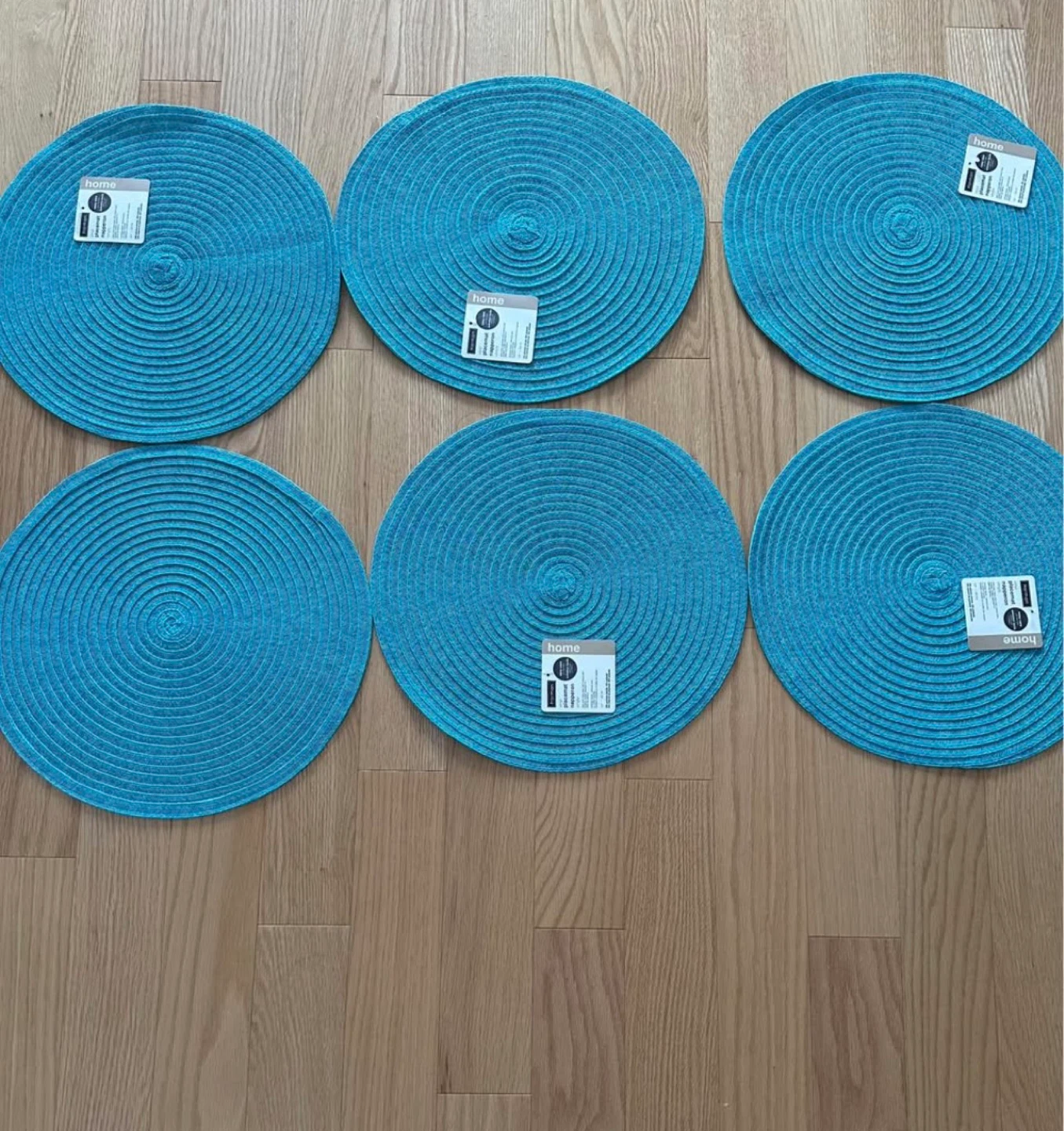 Set of 6 Harman Placemats - Turquoise