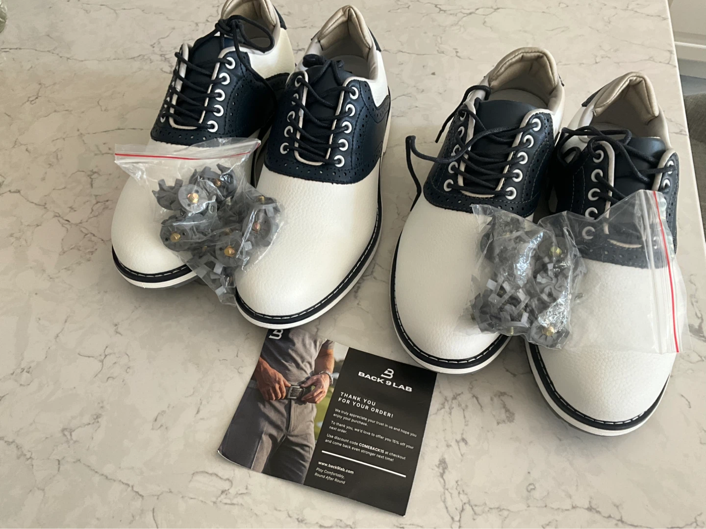 Back 9 Lab never worn spiked Golf Shoes