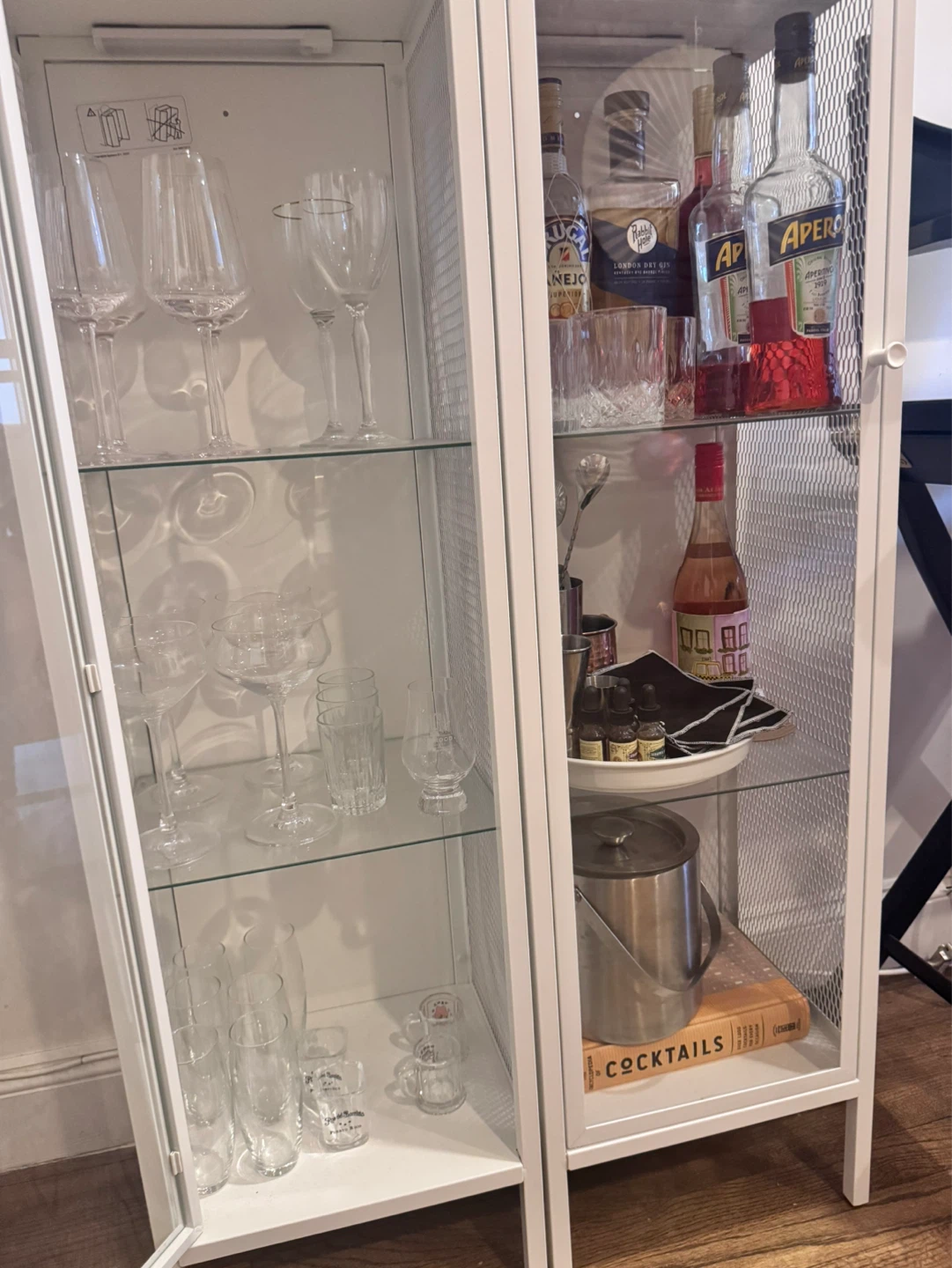 2 IKEA BAGGEBO Glass Door Cabinets – White - photo 2