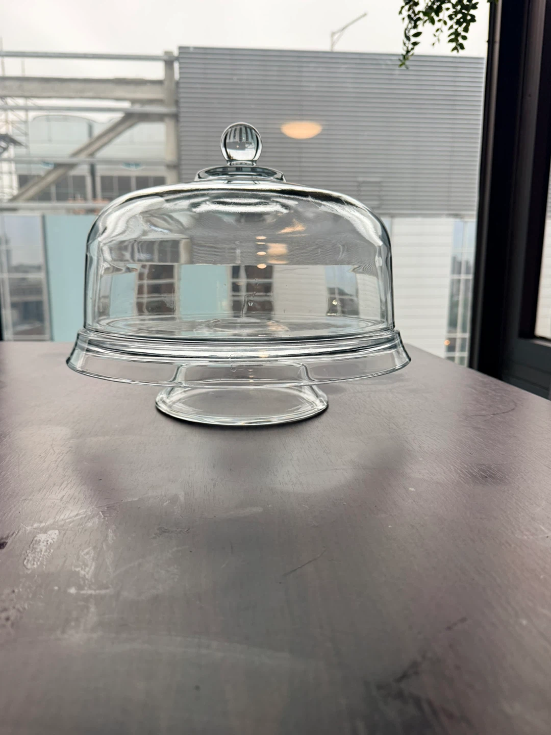 Glass Cake Stand with Dome/punch bowl/chips and dip plate - photo 4