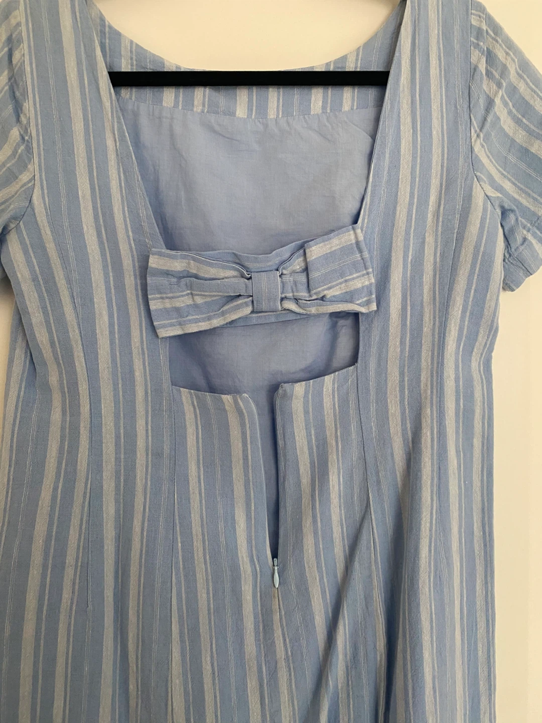 Anthropologie Blue Bow-Back Shift Dress, 2 ⚽️ - photo 5
