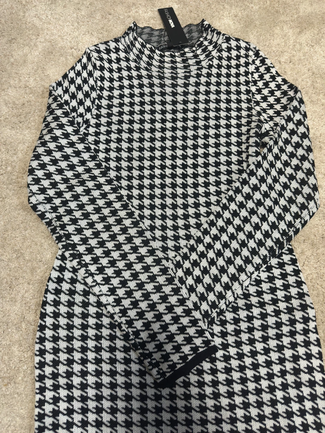 New Fashion Nova Houndstooth Sweater Dress - photo 2