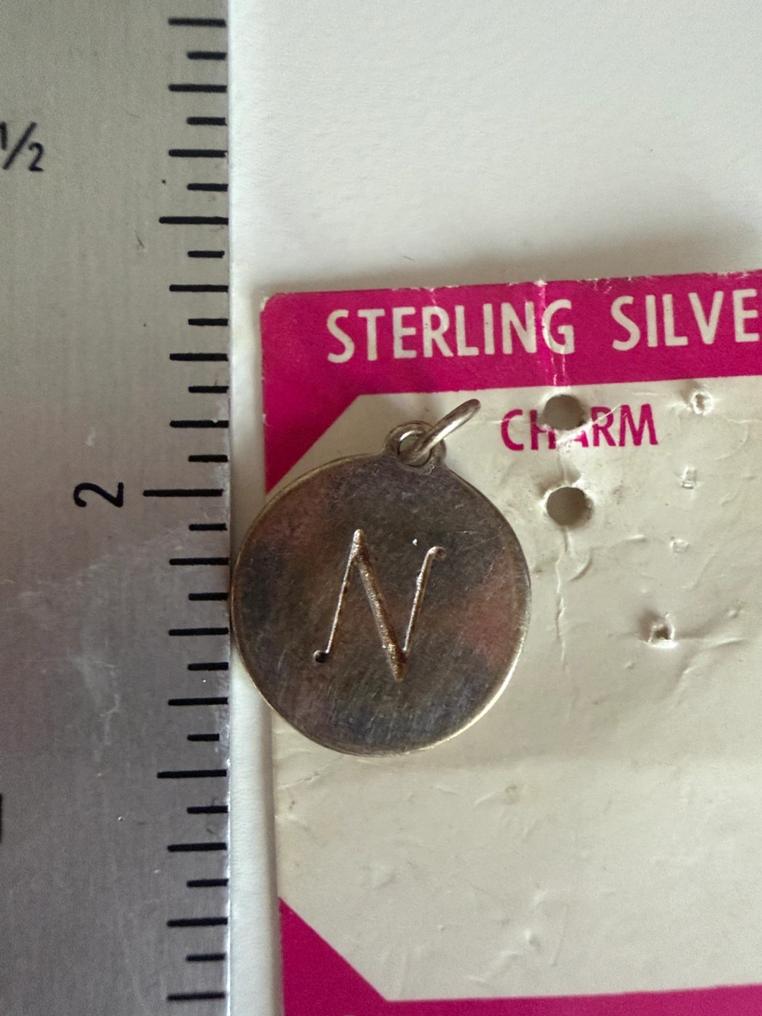 Stella & Dot Sterling Silver Letter N Charm