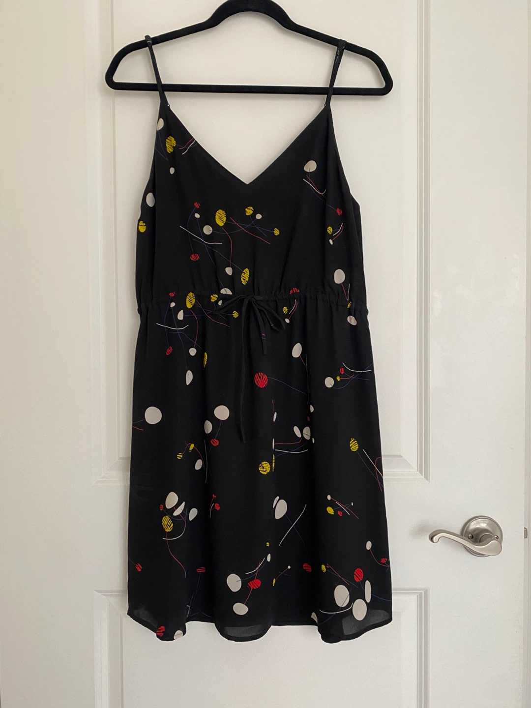 Aritzia/Babaton black print ‘casmir’ dress, M ⚽️