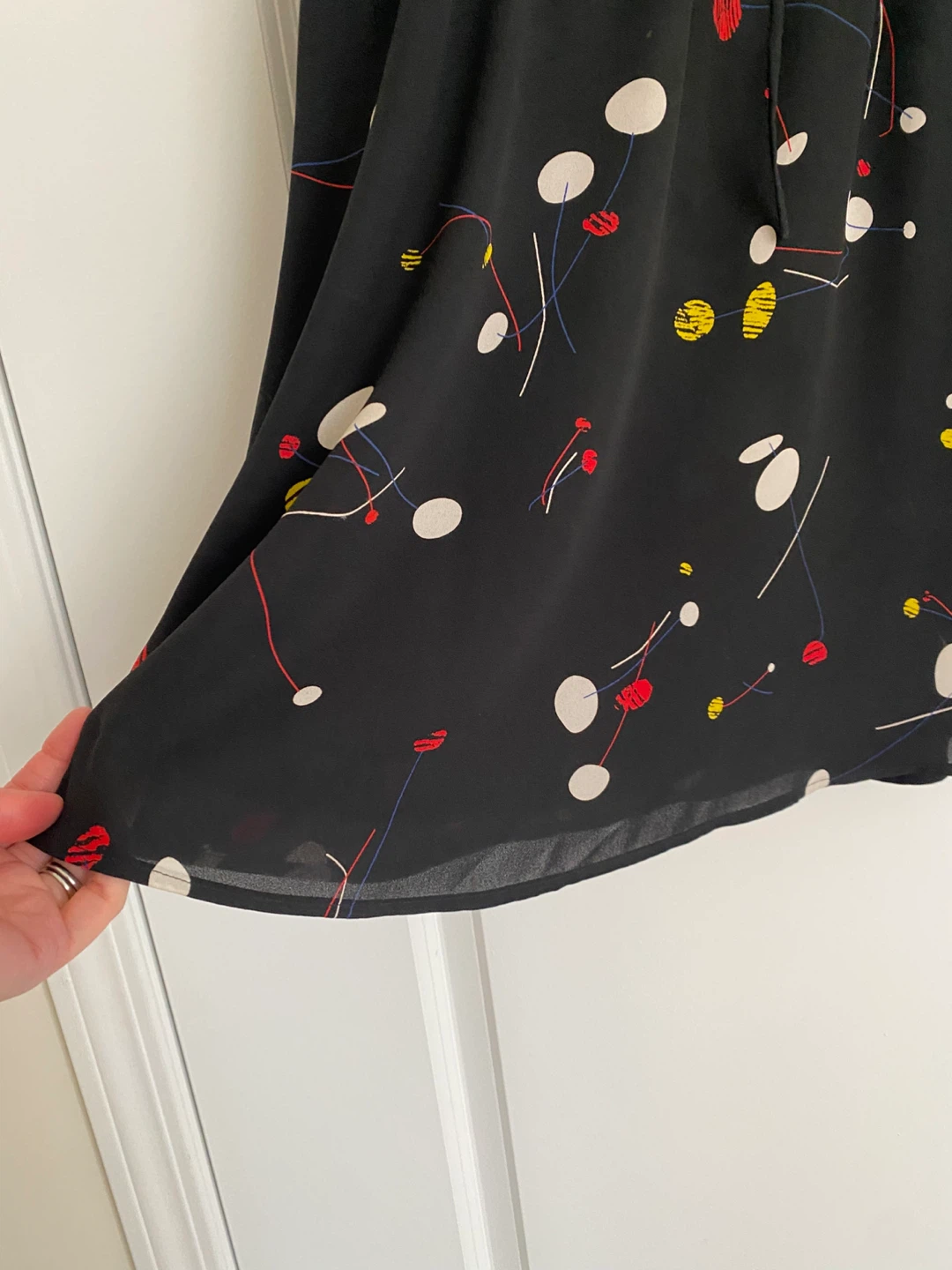 Aritzia/Babaton black print ‘casmir’ dress, M ⚽️ - photo 2