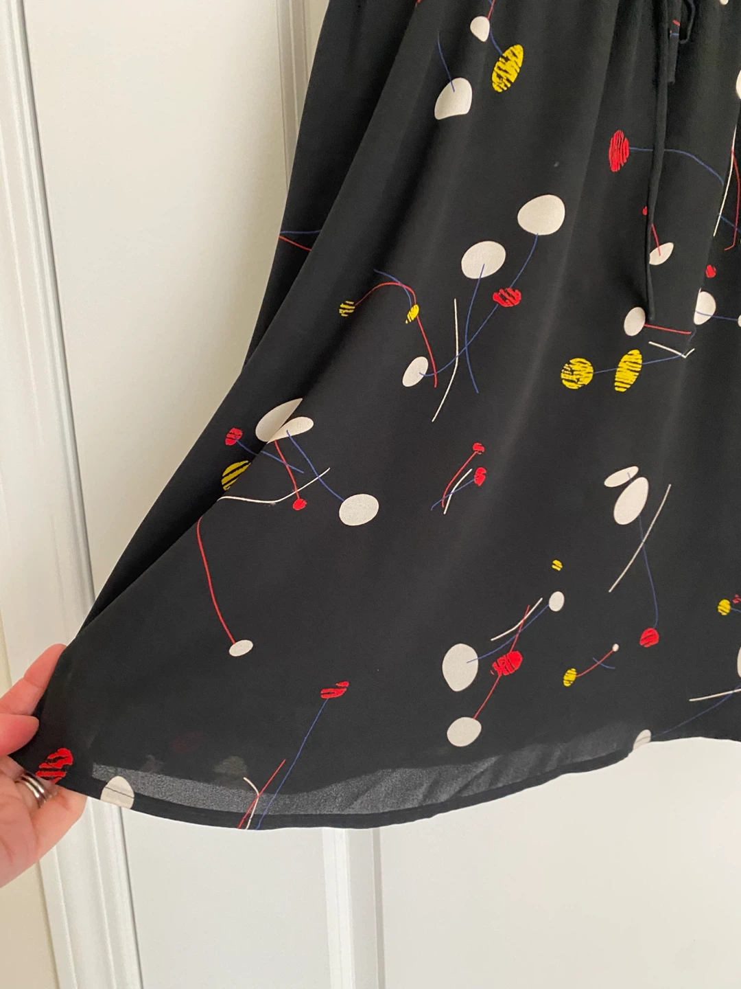 Aritzia/Babaton black print ‘casmir’ dress, M ⚽️ - photo 3