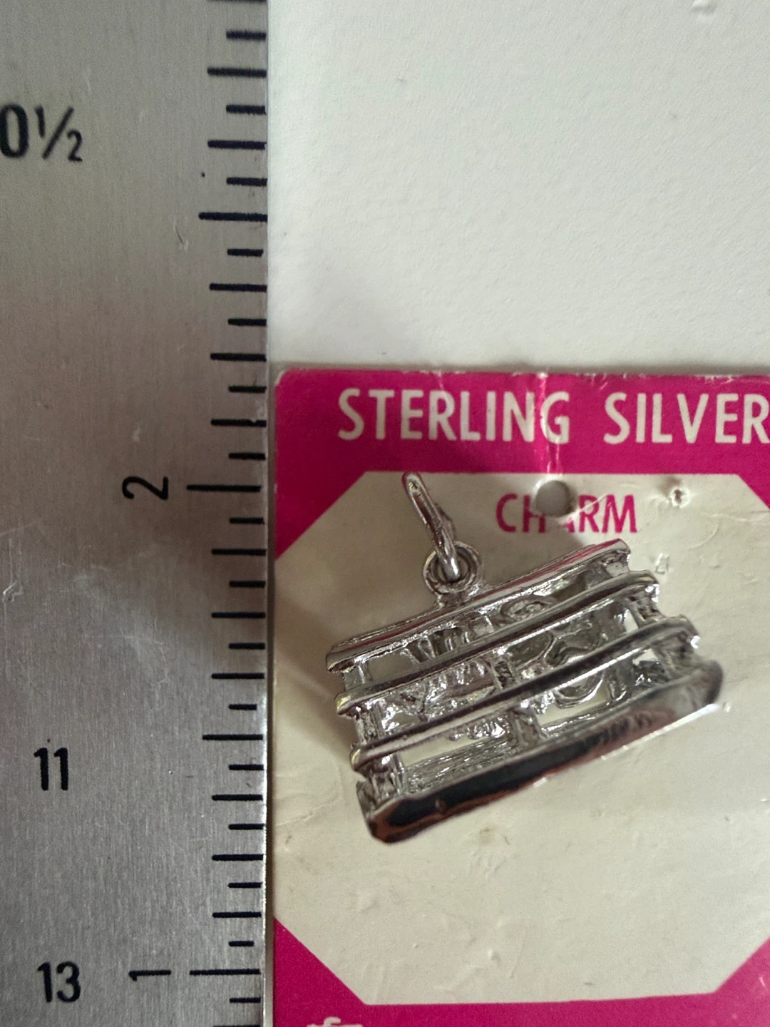 sterling Silver Lobster Trap with Lobster Inside Charm