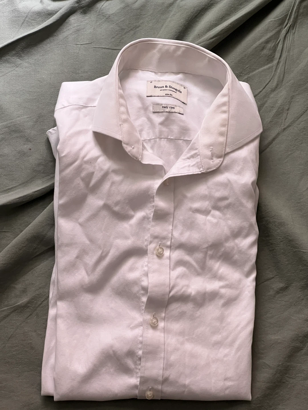 Bruun & Stengade Men's White Dress Shirt