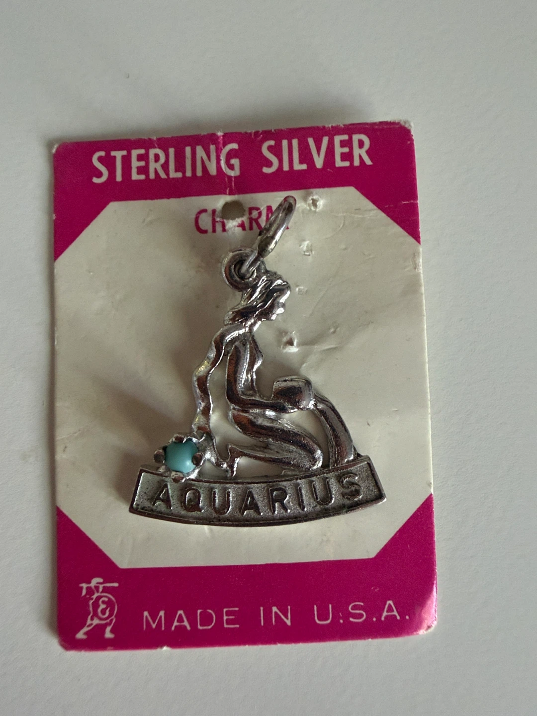 Sterling Silver Aquarius Charm