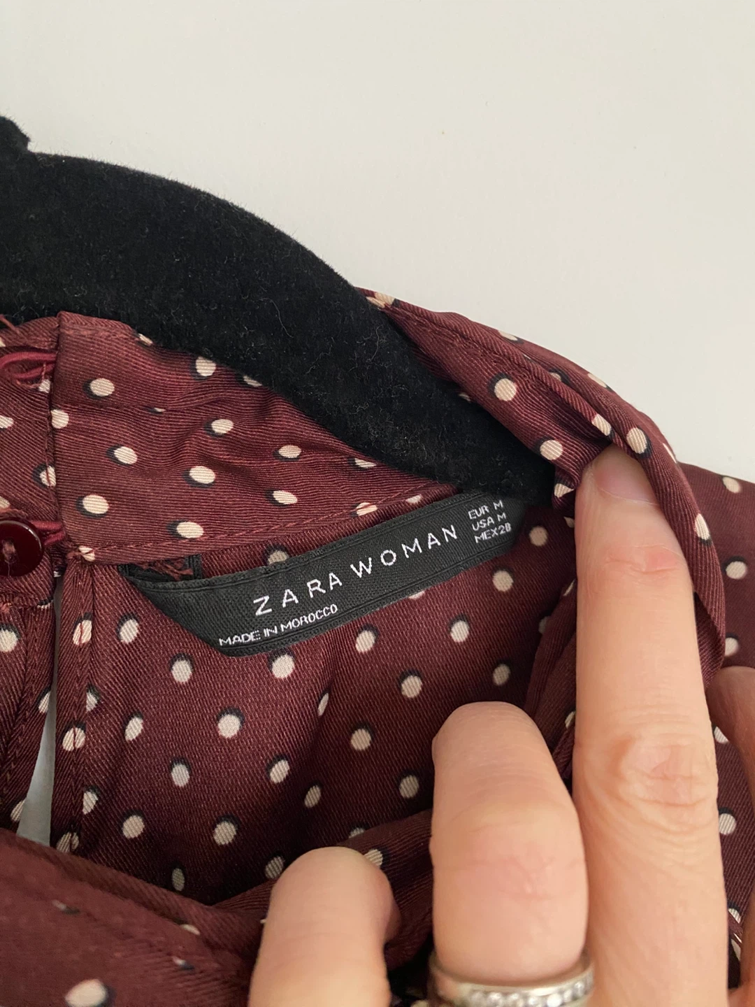 ZARA Woman Polka Dot Bow Blouse ⚽️ - photo 2