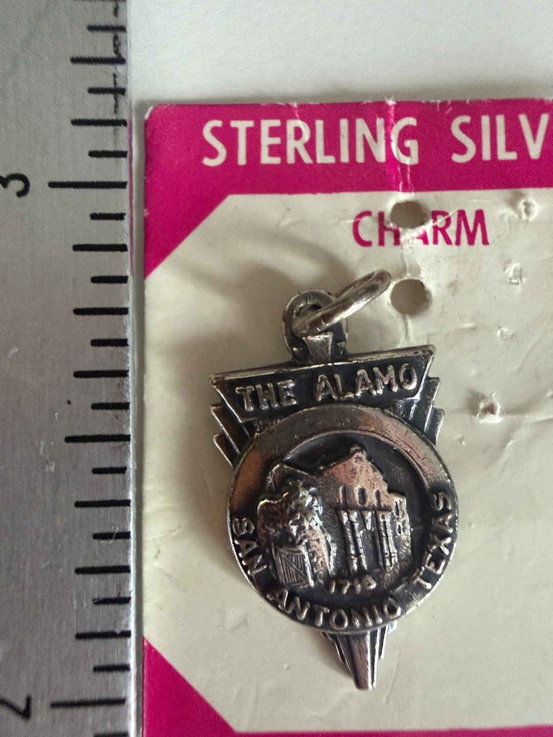 Sterling Silver The Alamo Charm - San Antonio Texas
