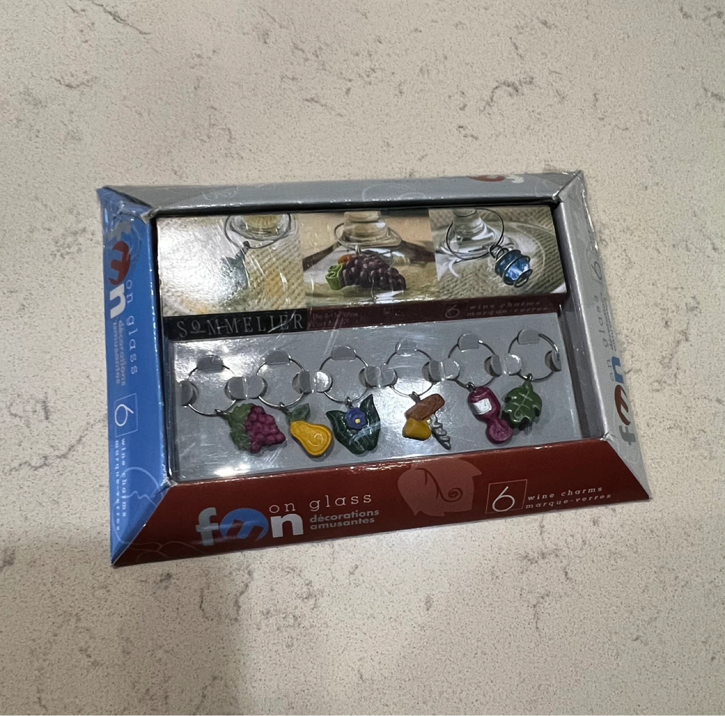 Sommelier 6 Wine Charms