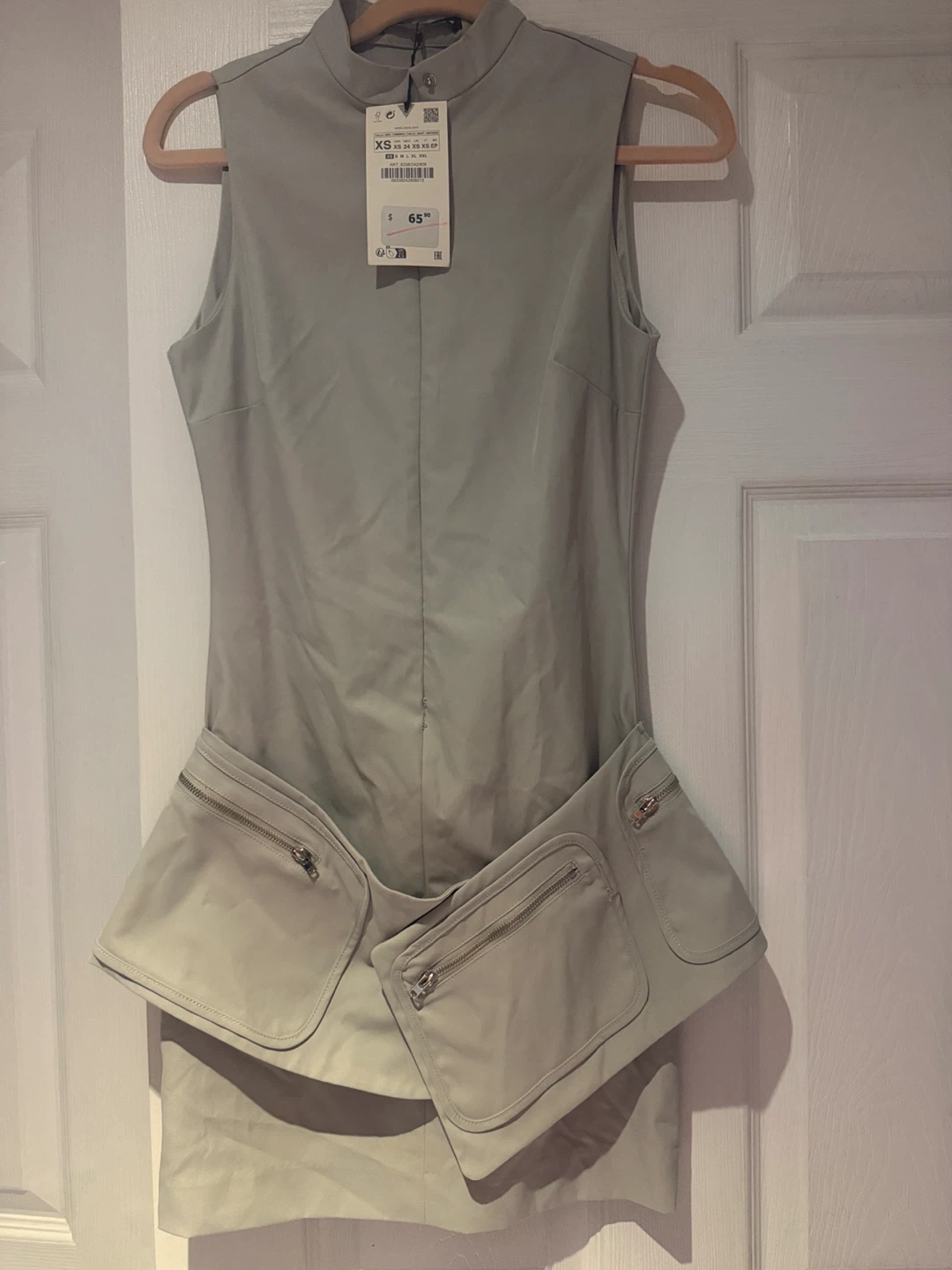 ZARA Sleeveless Dress with Pockets