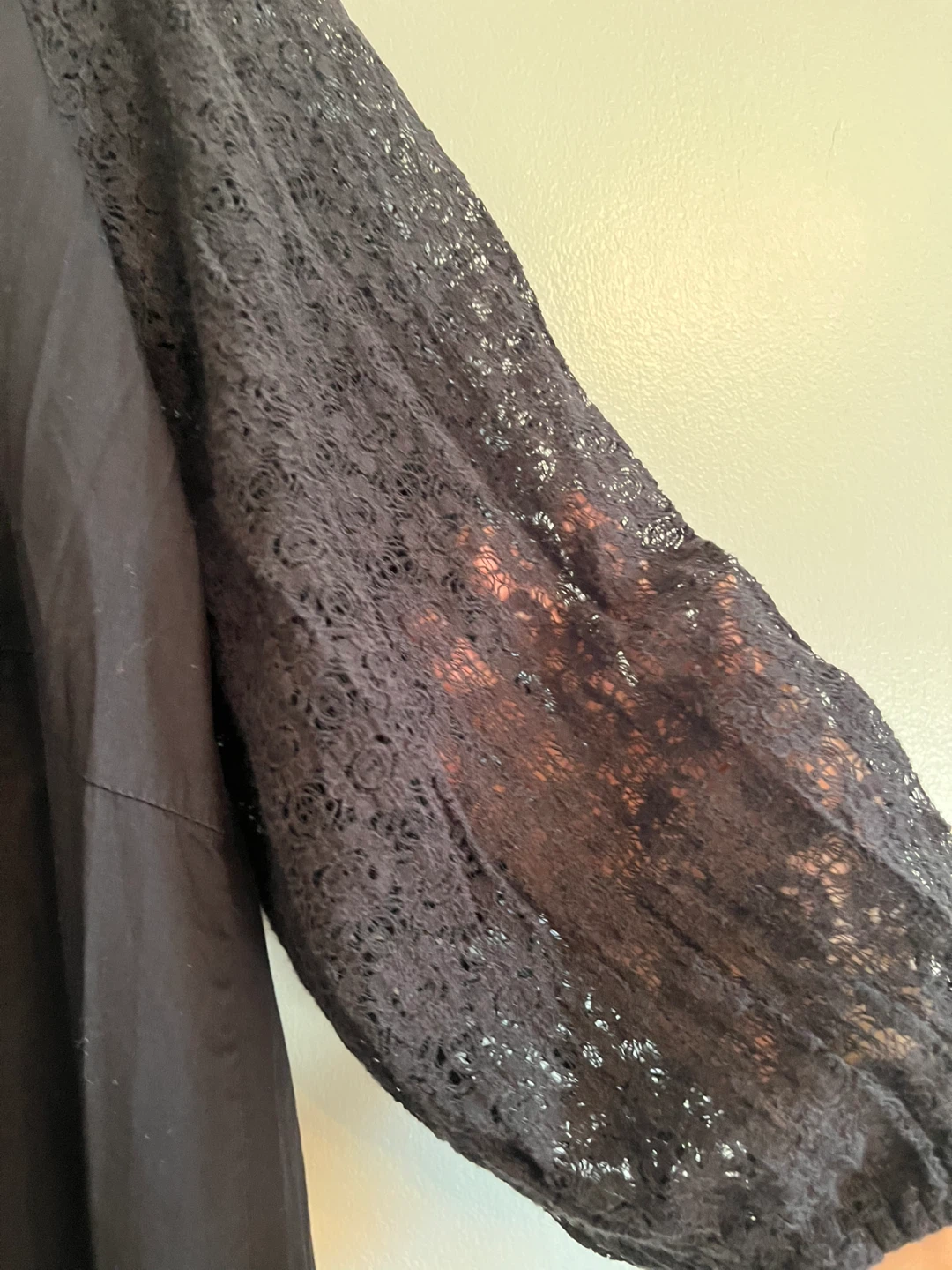 Gap Black Lace Sleeve Midi Dress ⚽ - photo 5