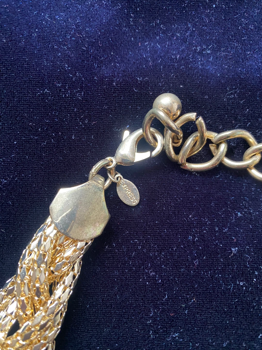 Express Gold Tone Braided Chain Necklace ⚽️ - photo 2