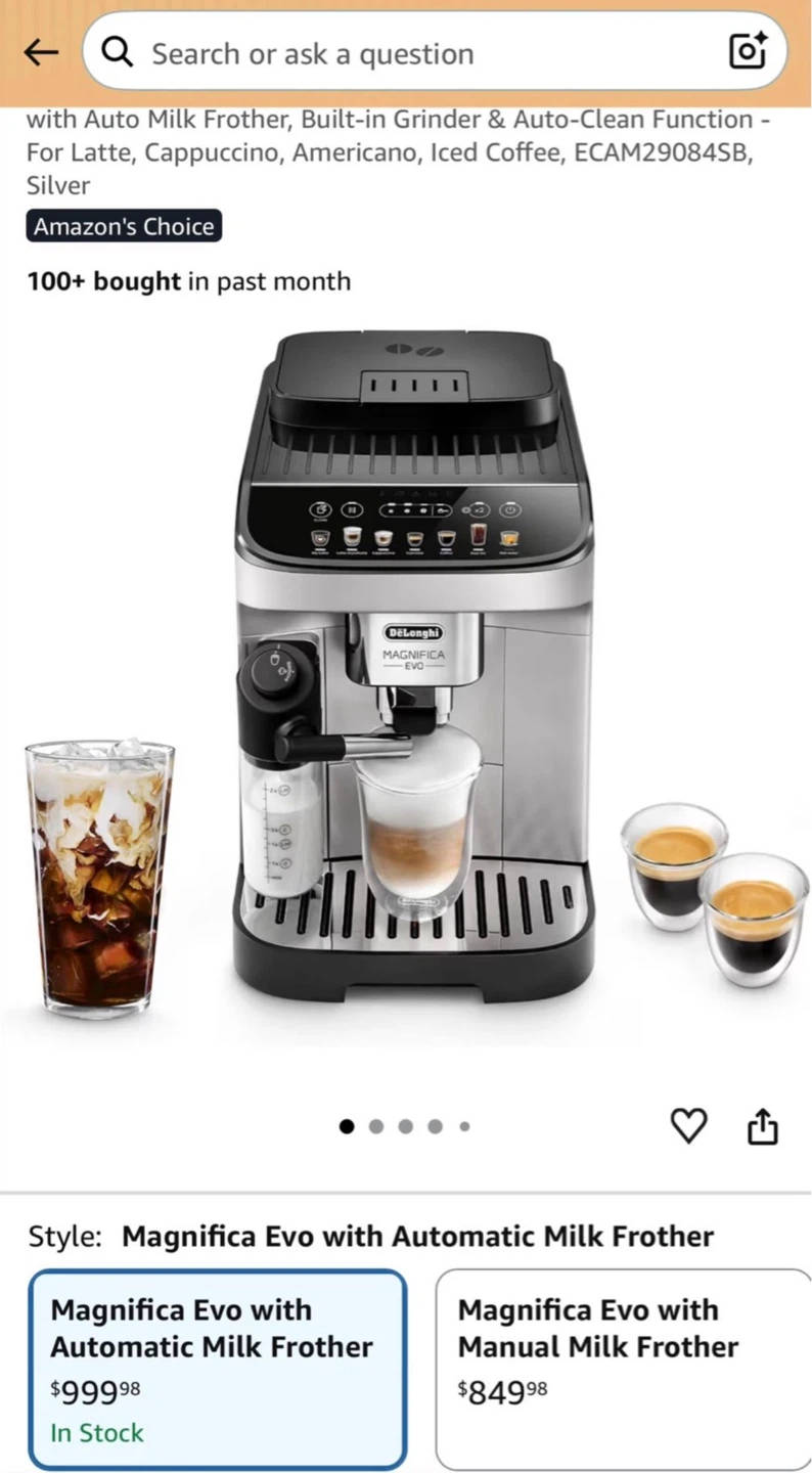De'Longhi Magnifica Evo Espresso Machine