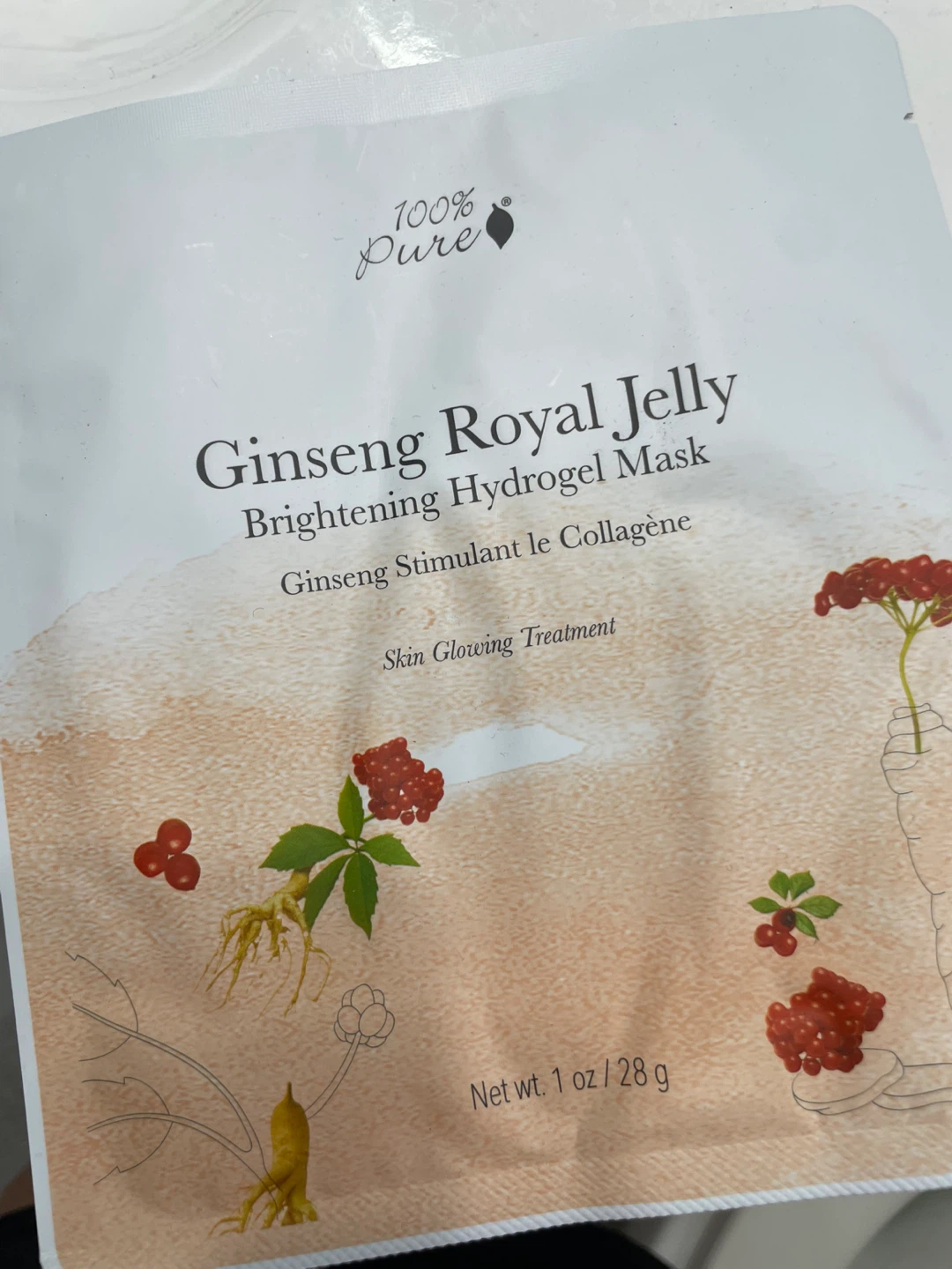 ⚽️100% Pure Ginseng Royal Jelly Brightening Hydrogel Mask