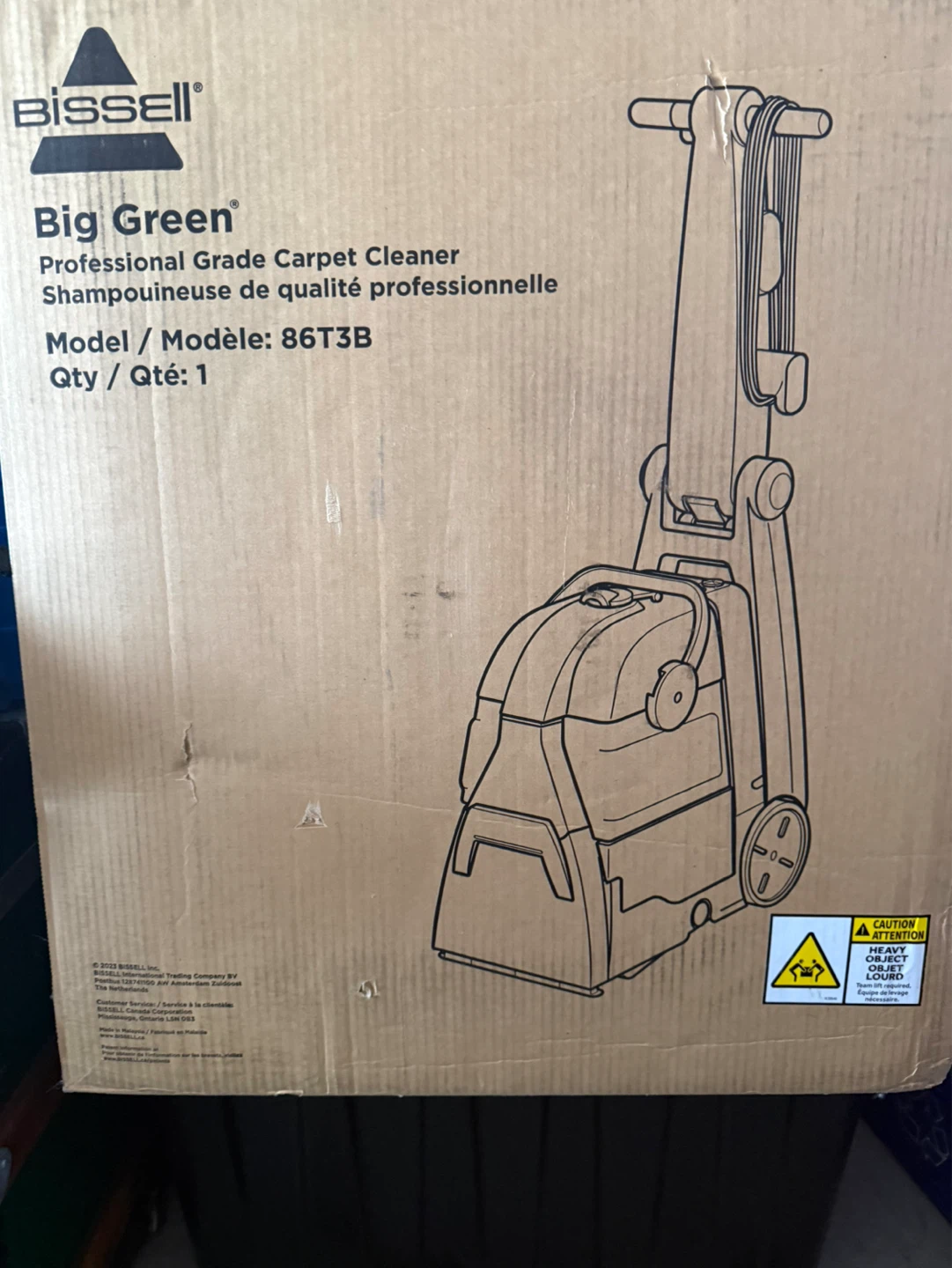 Brissell big green carpet cleaner