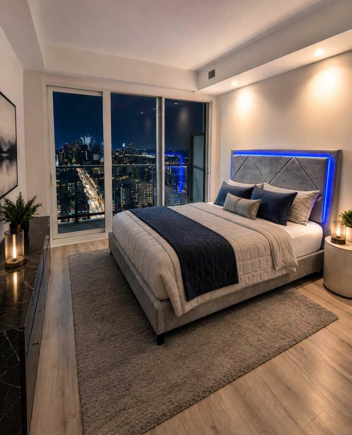 Queen Bed Frame with Headboard