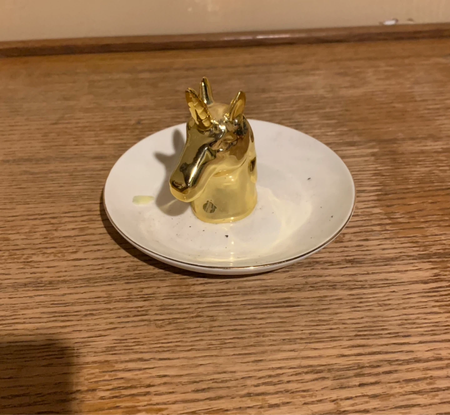 ⚽️ Gold Unicorn Ring Dish