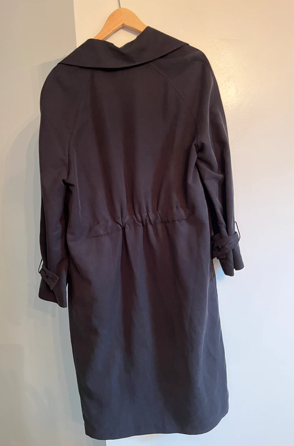 ZARA Black Trench Coat ⚽ - photo 4