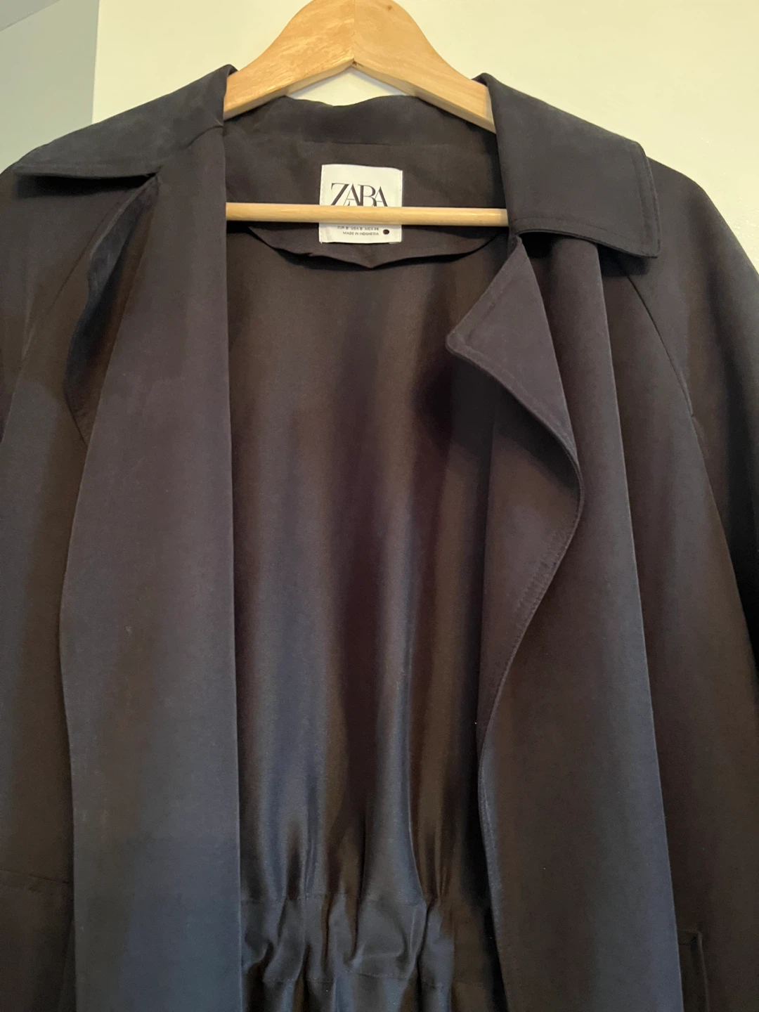 ZARA Black Trench Coat ⚽ - photo 3