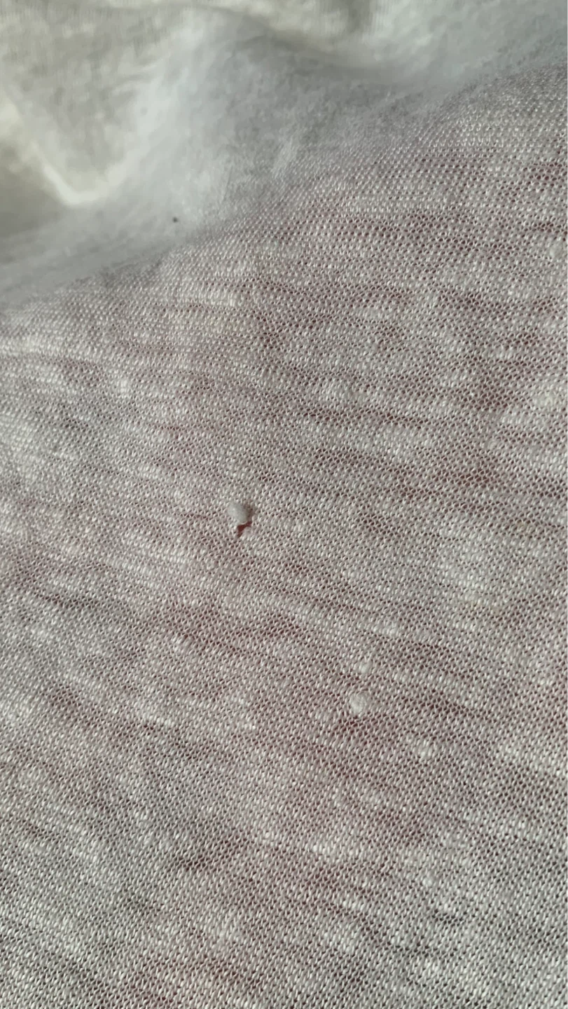 Ladies Size Large White Linen Shirt - HAS A SMALL HOLE ⚽️ - photo 3