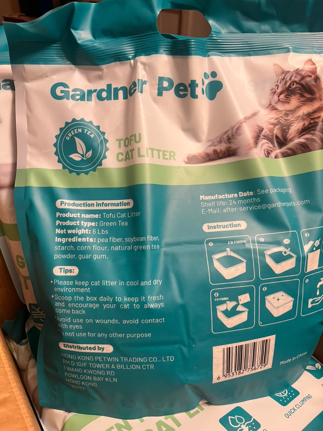 3 new bags of cat litter - photo 3