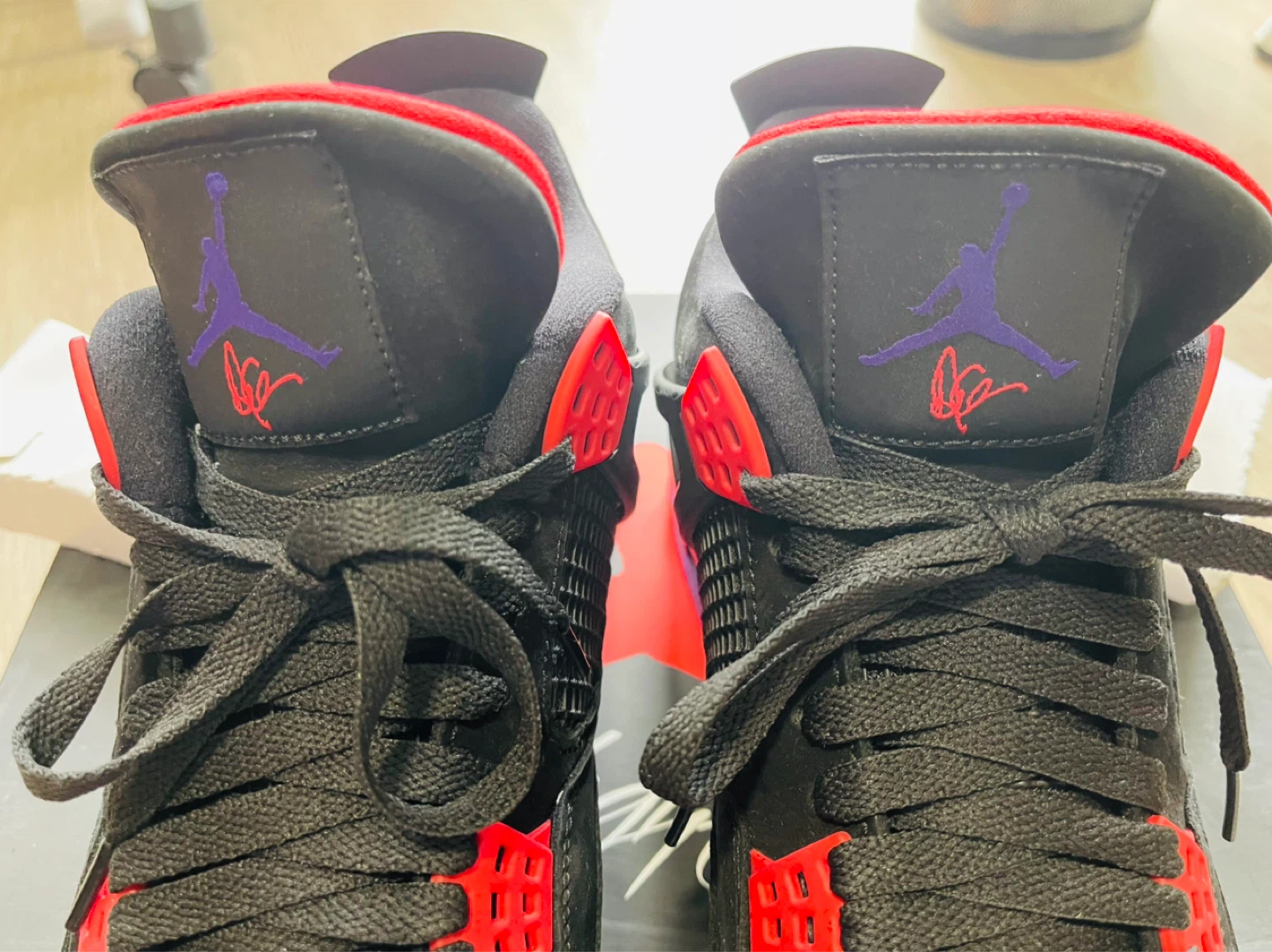 Air Jordan 4 Retro NRG "Black Court Purple" Sz 11 - photo 5
