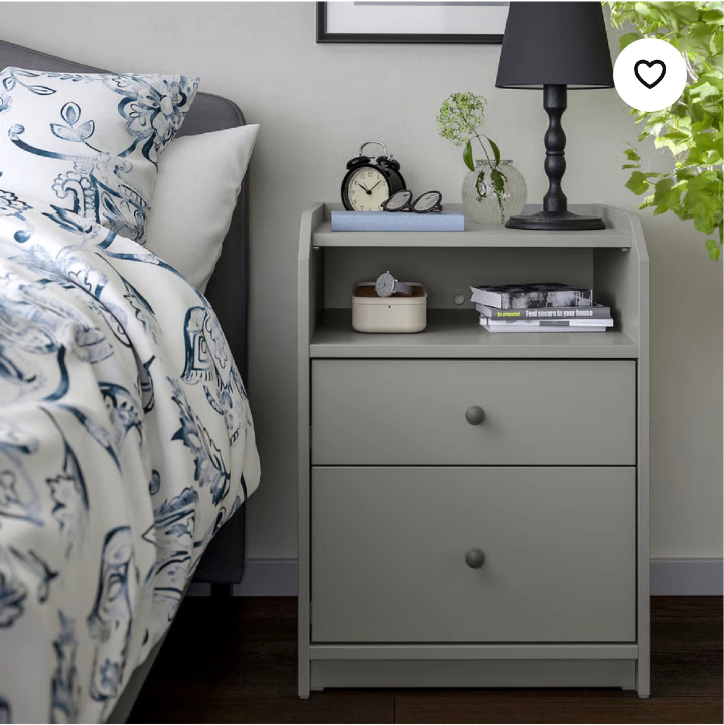 IKEA HAUGA 2-drawer chest, night table , side table - photo 2