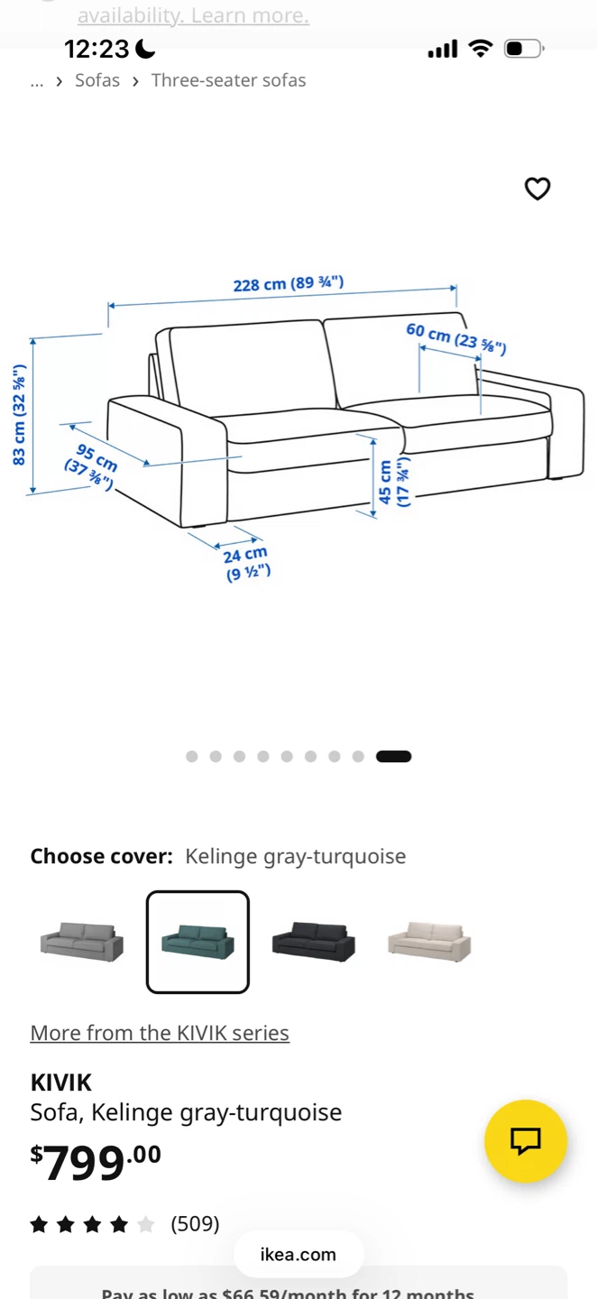 Kivik ikea couch - photo 3